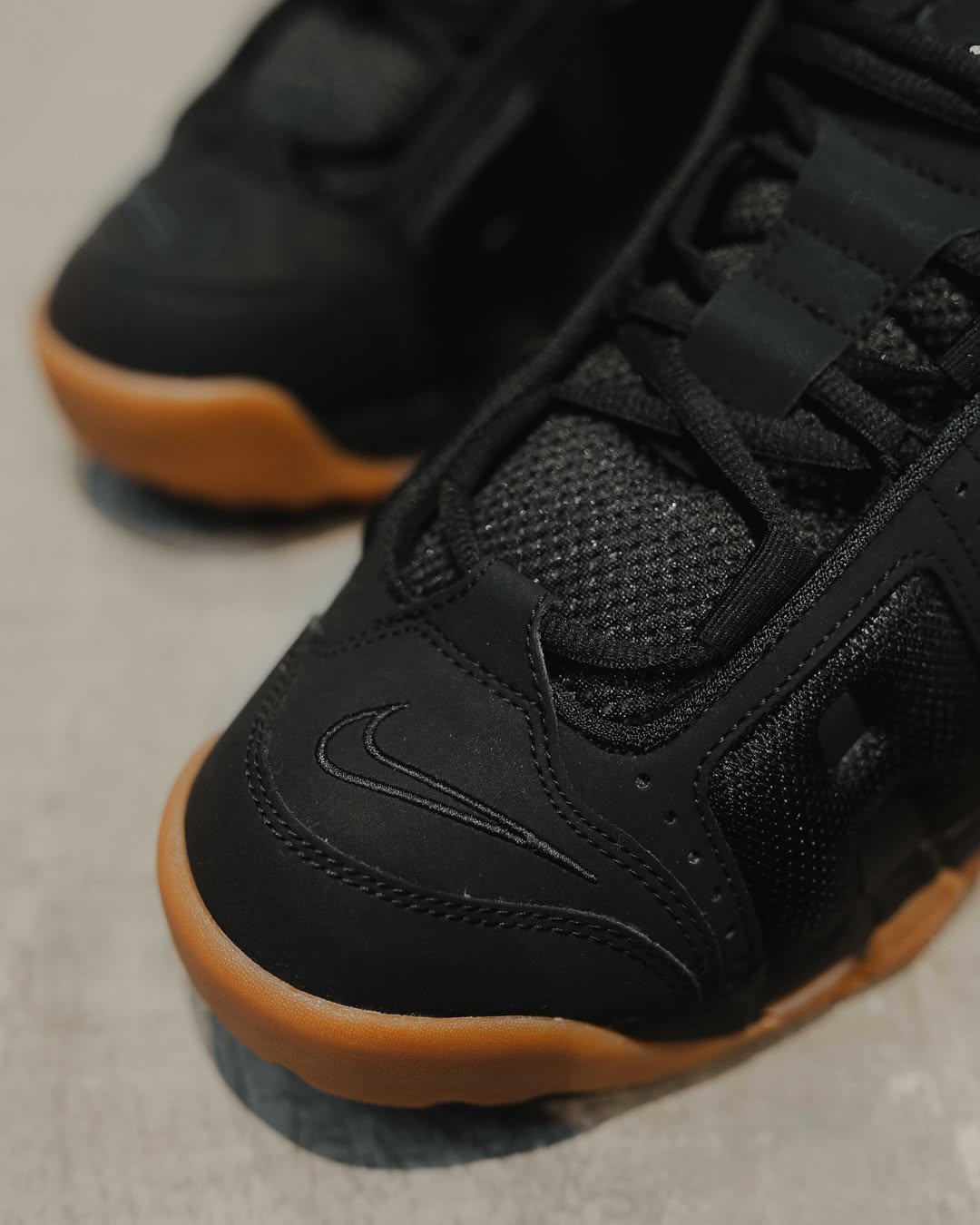 Nike Air More Up tempo Low “Black Gum”