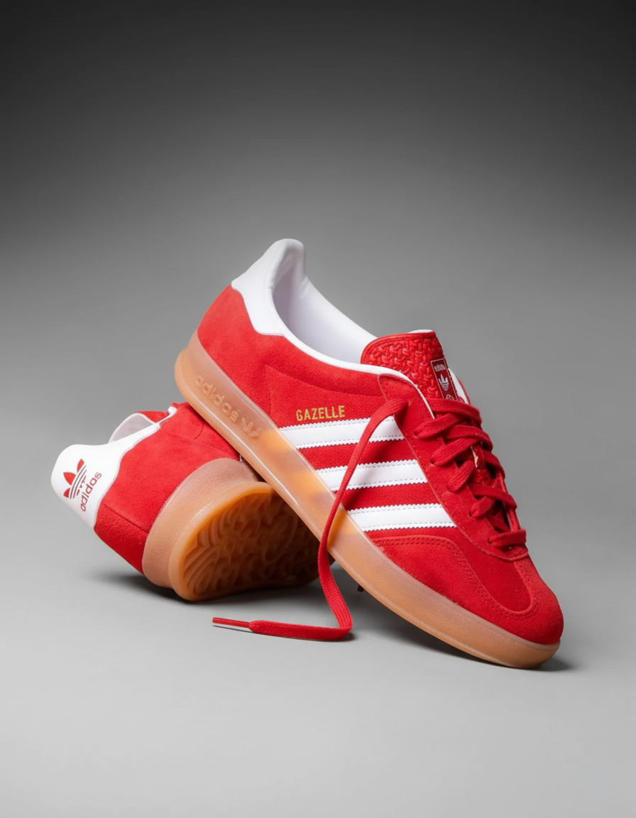 adidas gazellle rojas