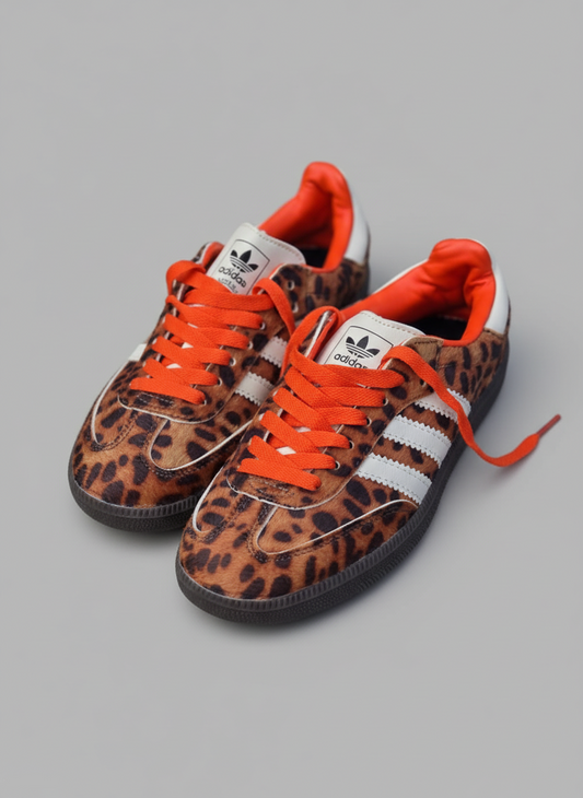 adidas samba animal print