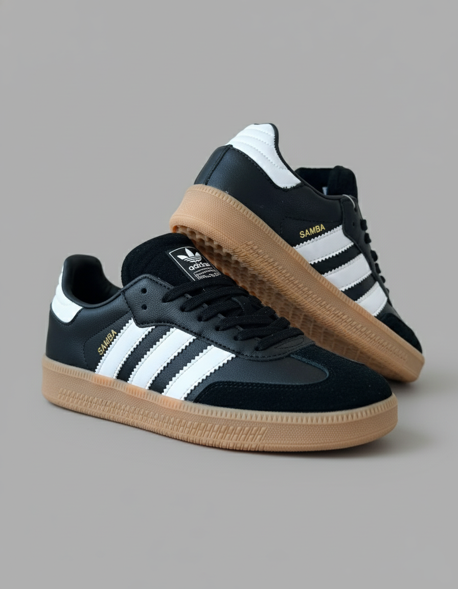 adidas samba plataforma negra